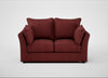 Tailor 2 Seater Sofa Capelo Linen-Cotton Etruscan Red / Black