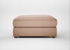 Tailor Square Footstool Capelo Linen-Cotton Rosedale / Natural
