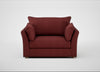 Tailor Loveseat Capelo Linen-Cotton Etruscan Red