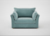 Tailor Loveseat Smart Luxe Velvet Mineral Blue