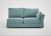 Tailor Large Right Hand Facing Corner Unit Smart Luxe Velvet Mineral Blue / Natural