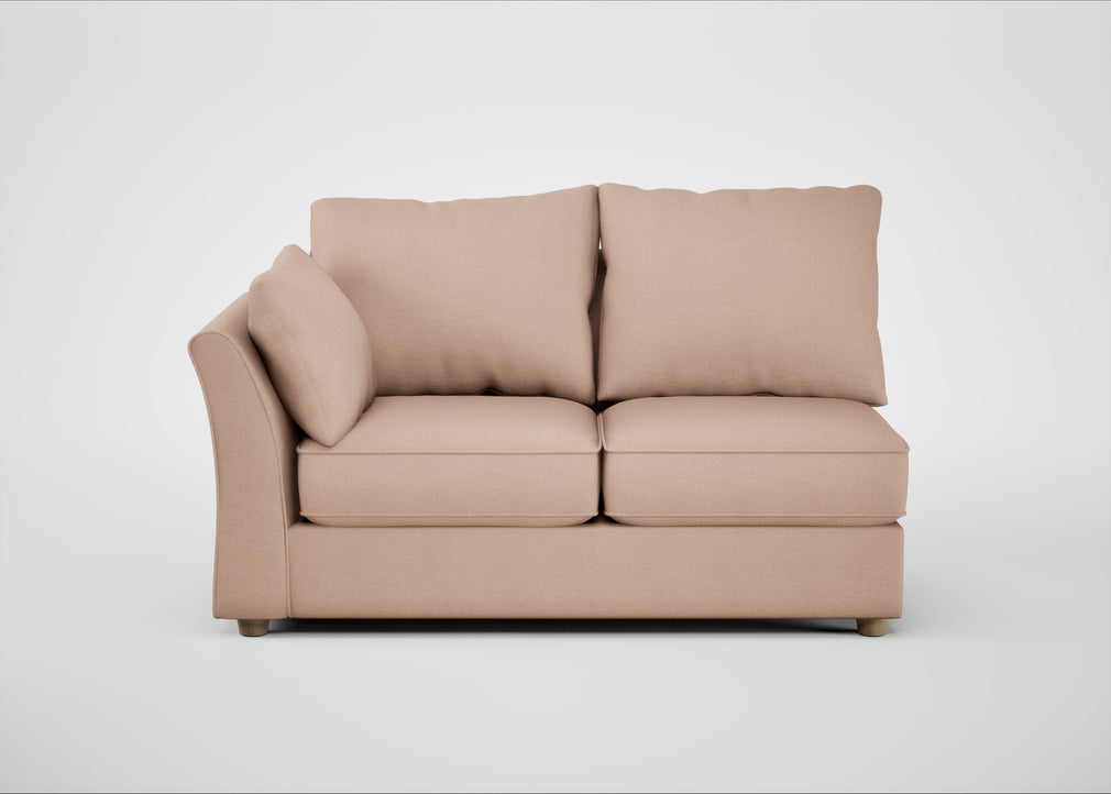 Tailor Medium Left Hand Facing Corner Unit Capelo Linen-Cotton Rosedale / Natural
