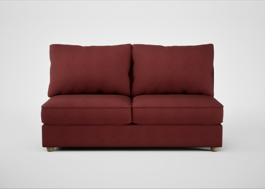 Tailor Large Armless Unit Capelo Linen-Cotton Etruscan Red / Natural