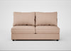 Tailor Large Armless Unit Capelo Linen-Cotton Rosedale / Black