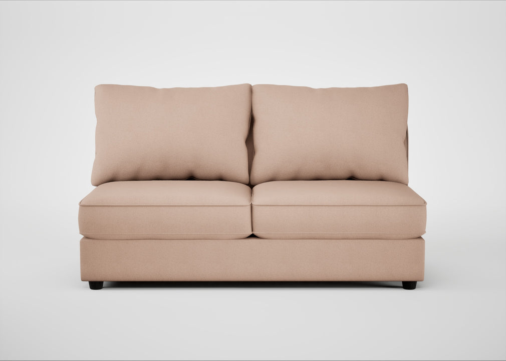 Tailor Large Armless Unit Capelo Linen-Cotton Rosedale / Black
