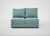 Tailor Medium Armless Unit Smart Luxe Velvet Mineral Blue / Black