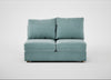 Tailor Medium Armless Unit Smart Luxe Velvet Mineral Blue / Natural