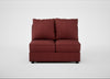 Tailor Double Armless Unit Capelo Linen-Cotton Etruscan Red / Black