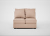 Tailor Double Armless Unit Capelo Linen-Cotton Rosedale / Black