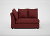 Tailor Large Curved Left Hand Facing Corner Unit Capelo Linen-Cotton Etruscan Red / Black