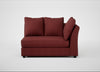 Tailor Large Curved Right Hand Facing Corner Unit Capelo Linen-Cotton Etruscan Red / Black