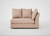 Tailor Large Curved Right Hand Facing Corner Unit Capelo Linen-Cotton Rosedale / Natural