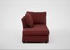 Tailor Left Hand Facing Chaise Unit Capelo Linen-Cotton Etruscan Red / Black
