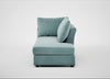 Tailor Right Hand Facing Chaise Unit Smart Luxe Velvet Mineral Blue / Black