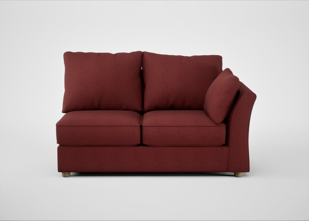 Tailor Medium Right Hand Facing Corner Unit Capelo Linen-Cotton Etruscan Red / Natural