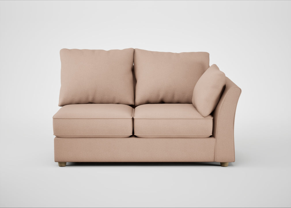 Tailor Medium Right Hand Facing Corner Unit Capelo Linen-Cotton Rosedale / Natural