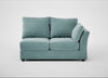 Tailor Medium Right Hand Facing Corner Unit Smart Luxe Velvet Mineral Blue / Black