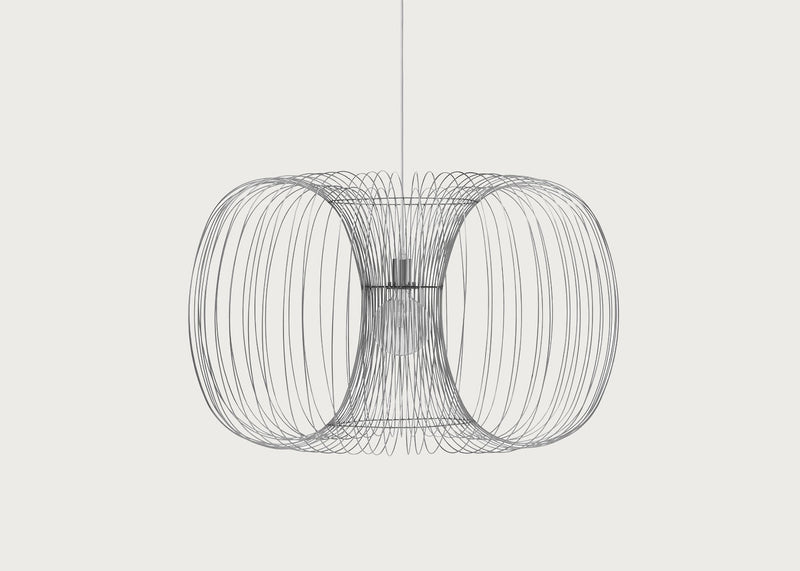 Coil Pendant Light Silver