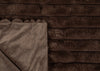 Chunky Cord Faux Fur Throw Mocha