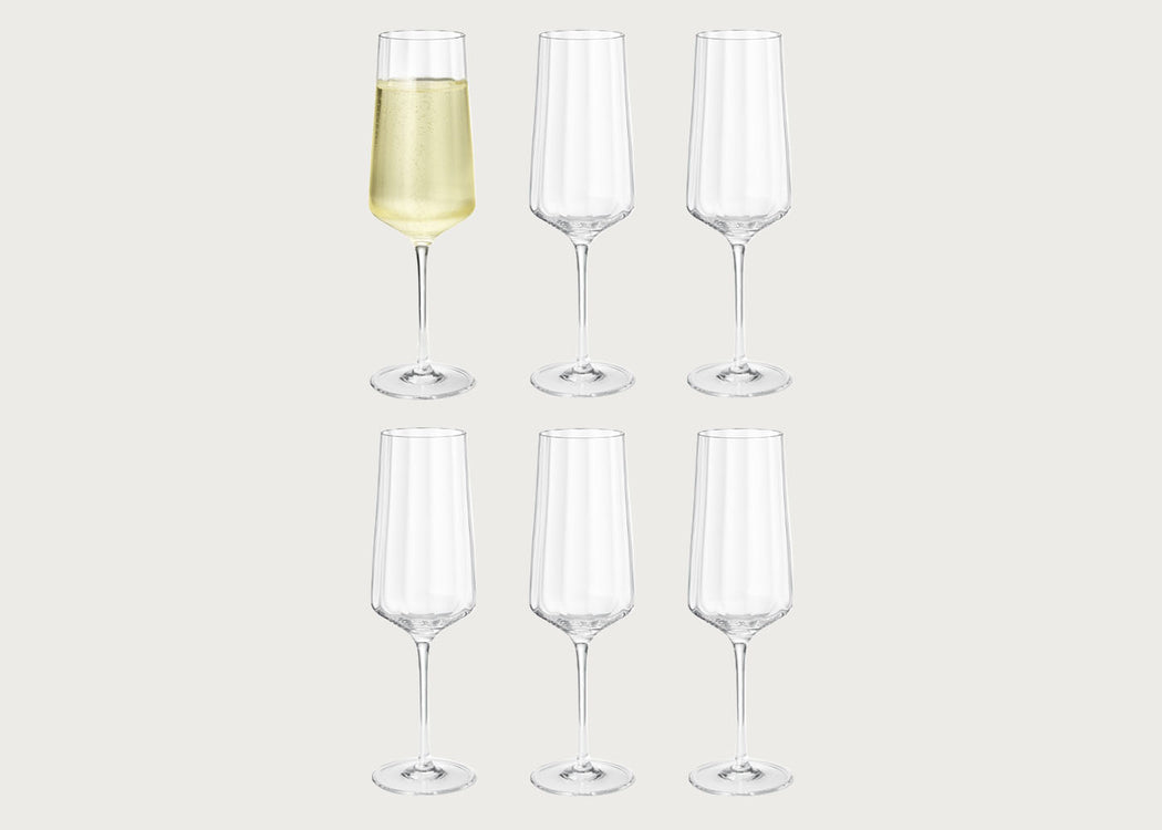 Bernadotte Champagne Flute Set of 6
