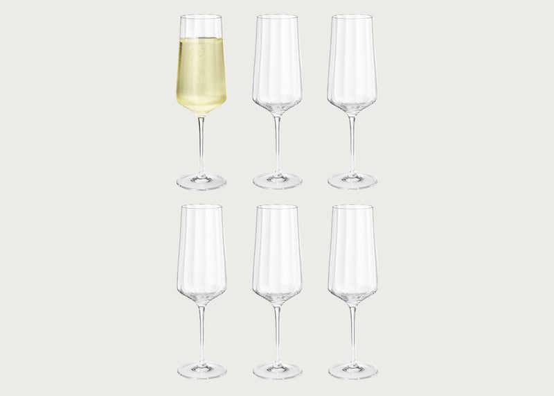 Bernadotte Champagne Flute Set of 6
