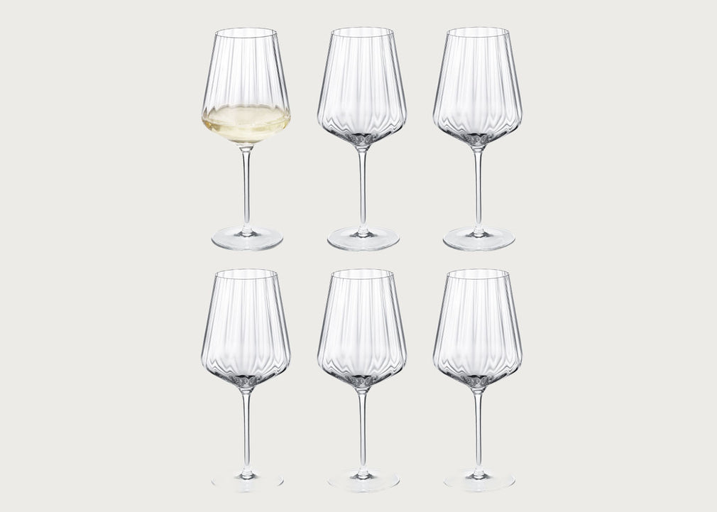 Bernadotte White Wine Glass Set of 6