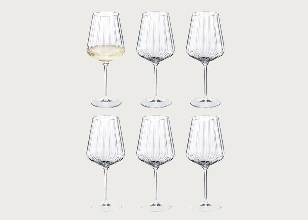 Bernadotte White Wine Glass Set of 6