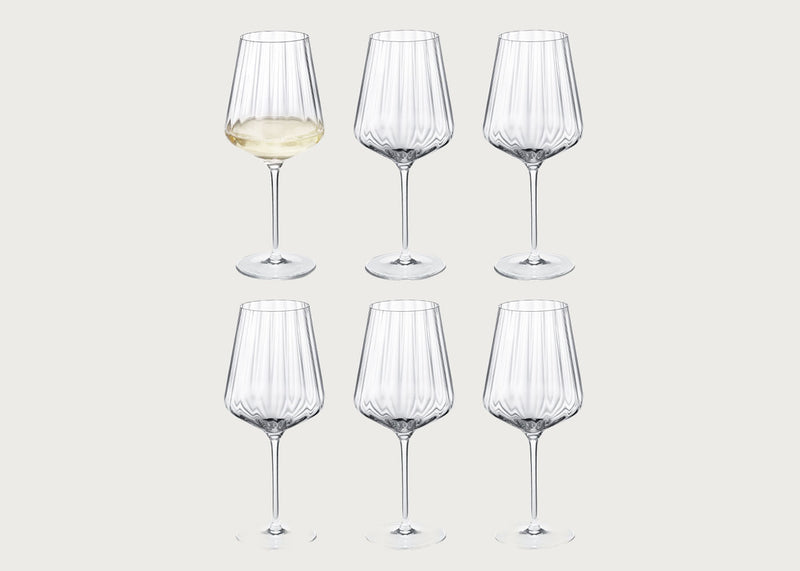 Bernadotte White Wine Glass Set of 6