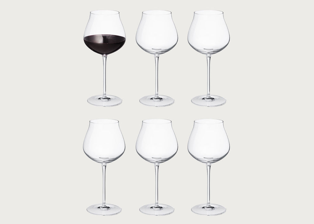 Sky Red Wine Glass Set of 6
