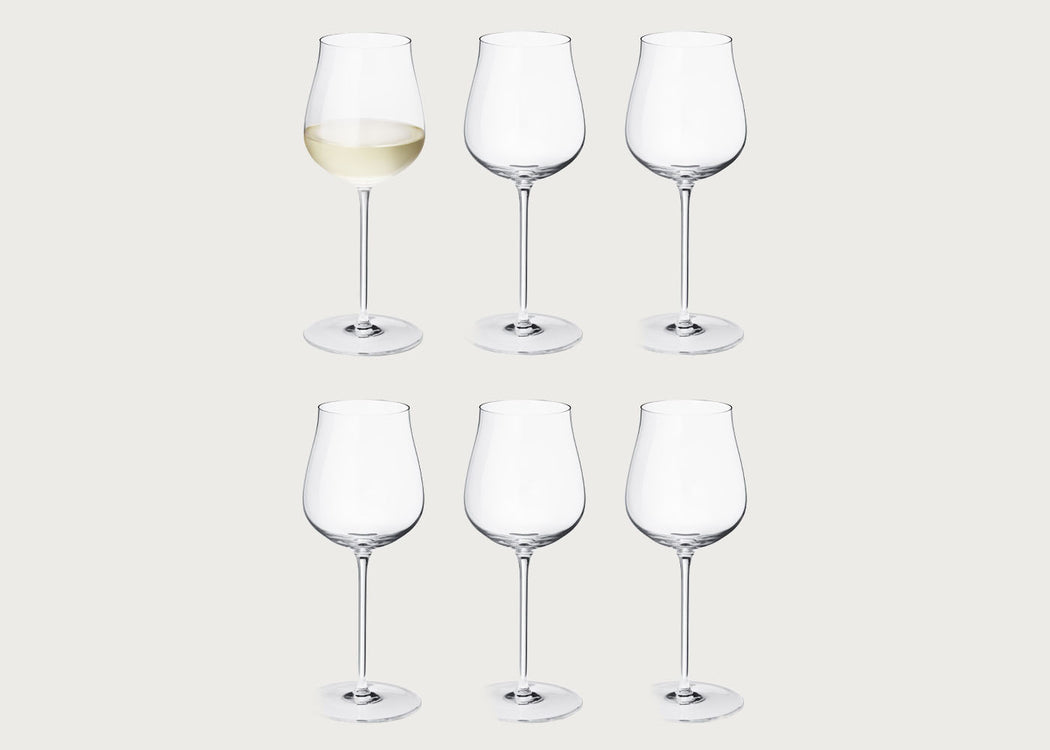 Sky White Wine Glass Set of 6