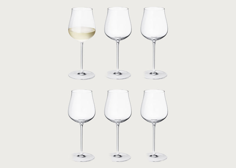 Sky White Wine Glass Set of 6