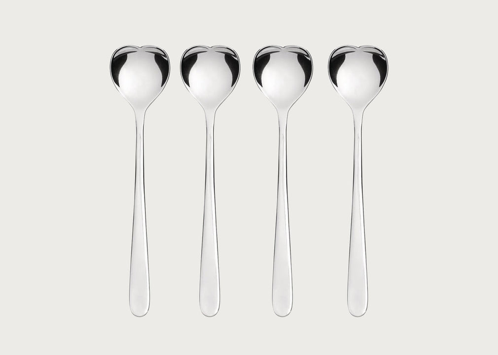 Big Love Set of 4 Ice Cream Spoons