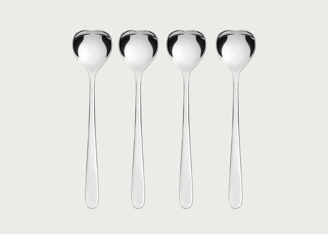 Big Love Set of 4 Ice Cream Spoons