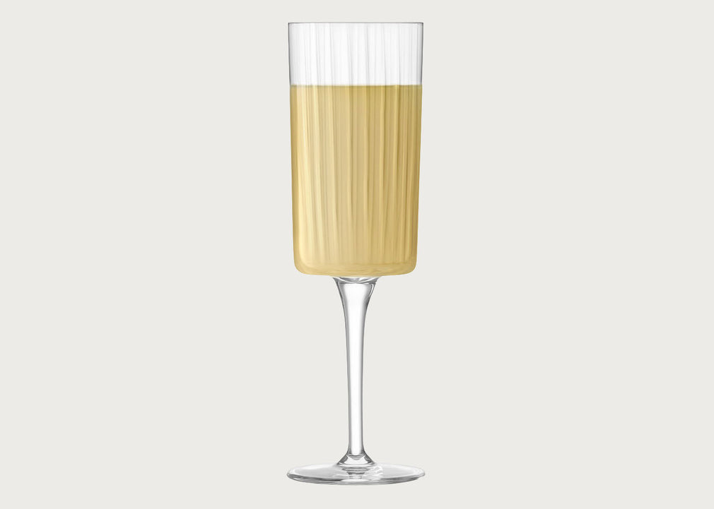 Gio Line Champagne Flute Set of 4 Clear