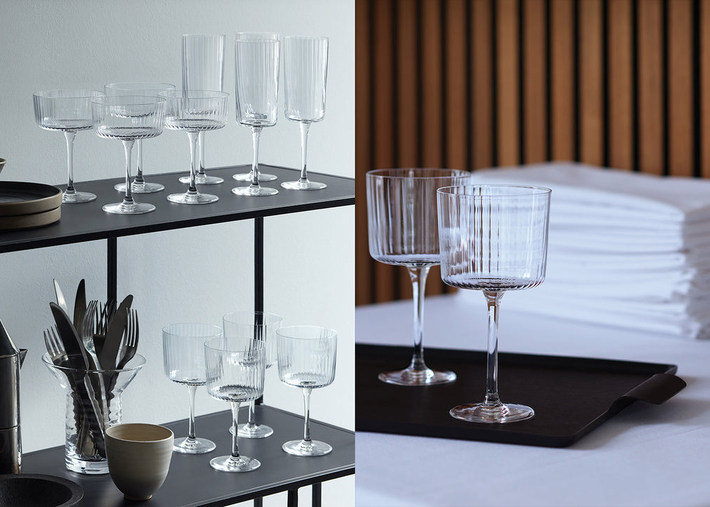 Gio Line Champagne Flute Set of 4 Clear