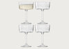 Gio Line Champagne/Cocktail Set of 4 Clear