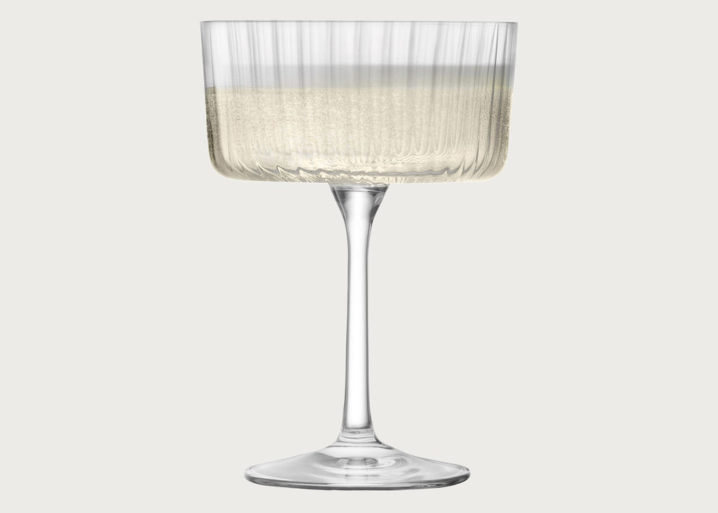 Gio Line Champagne/Cocktail Set of 4 Clear