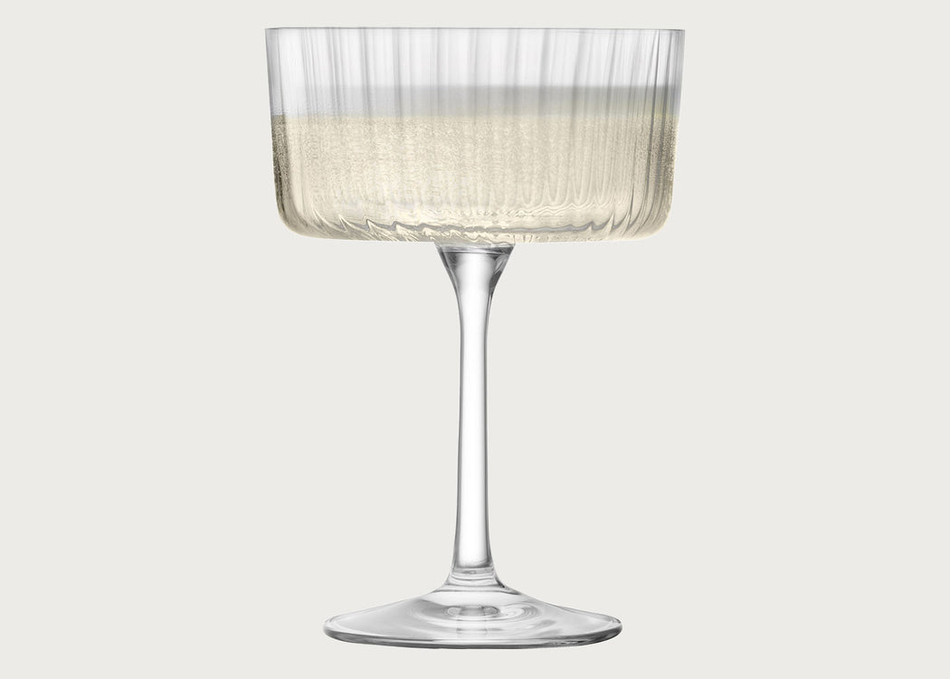 Gio Line Champagne/Cocktail Set of 4 Clear