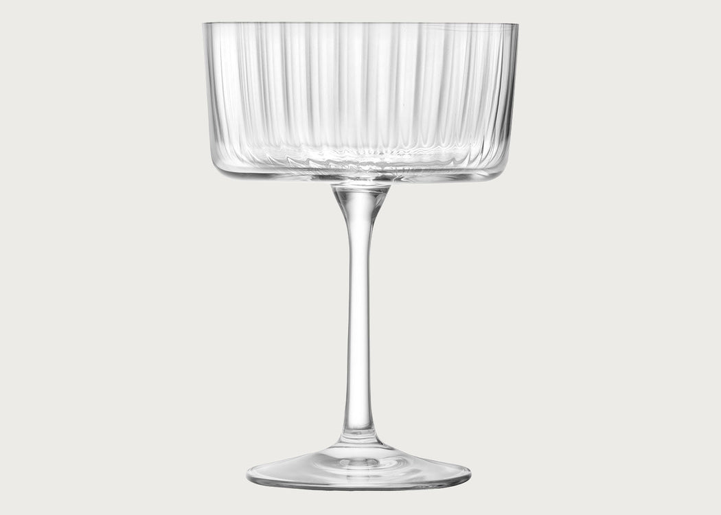 Gio Line Champagne/Cocktail Set of 4 Clear