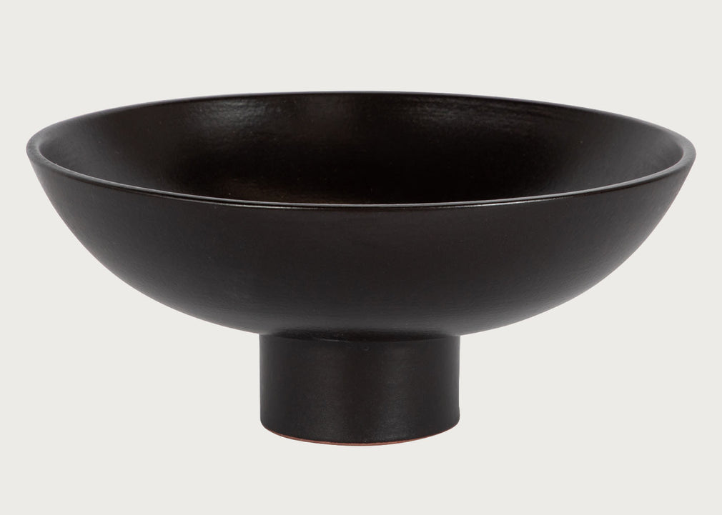 Terracotta Fruit Bowl Black Small