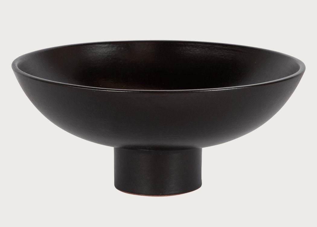 Terracotta Fruit Bowl Black Small