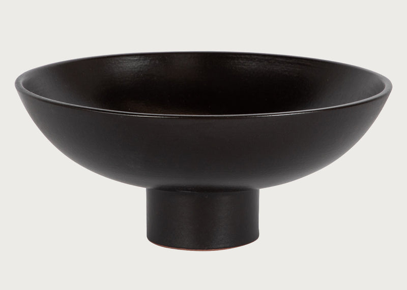 Terracotta Fruit Bowl Black Small