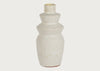Terracotta Geo Vase White