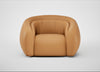 Flora Loveseat Daino Leather Parchment