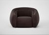 Flora Loveseat Heritage Leather Dark Walnut 2069