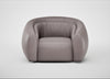 Flora Loveseat Heritage Leather Stone Grey 2060