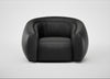 Flora Loveseat Linea Leather Black 622