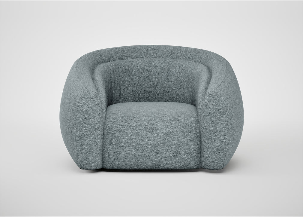 Flora Loveseat Loop Boucle Sky