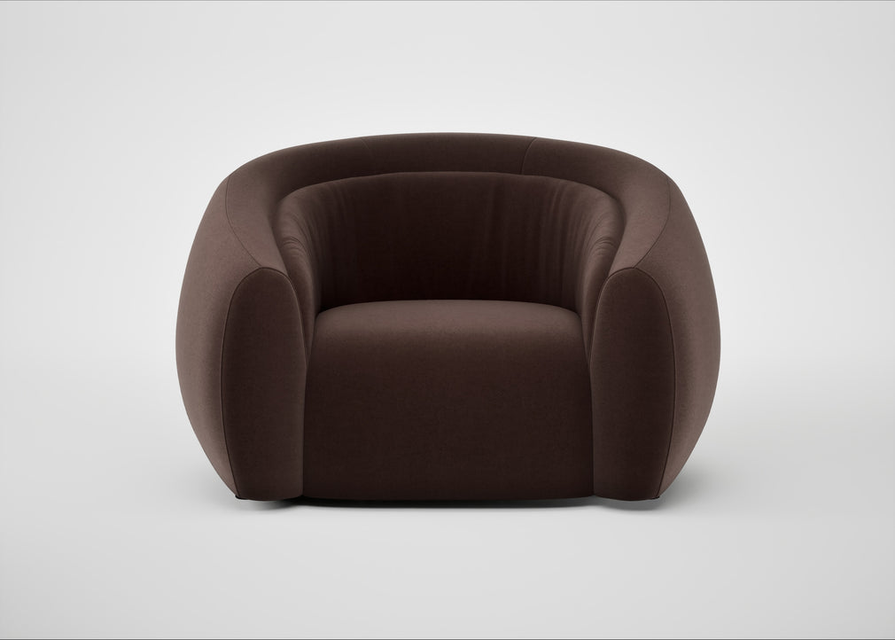 Flora Loveseat Nobilis Velvet Espresso