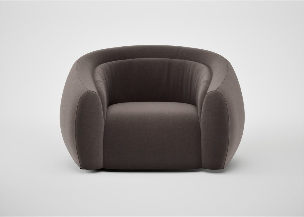 Flora Loveseat Nobilis Velvet Sable